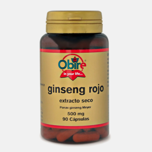 Ginseng Vermelho 500mg – 90 cápsulas – Obire