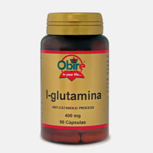 L-Glutamina 400mg – 90 cápsulas – Obire