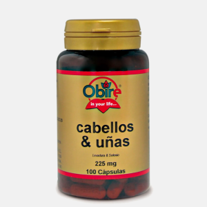 Cabelos & Unhas 225mg – 100 cápsulas – Obire