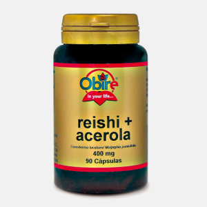 Reishi & Acerola 400mg – 90 cápsulas – Obire