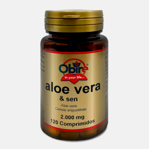 Aloe vera com sene – 120 comprimidos – Obire