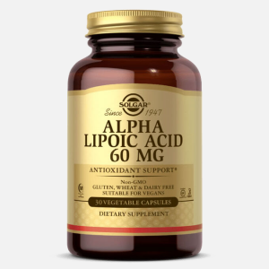 Alpha-Lipoic Acid 60mg – 30 cápsulas – Solgar