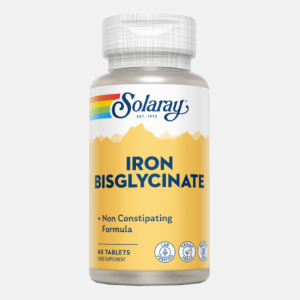 Iron Bisglycinate – 60 comprimidos – Solaray