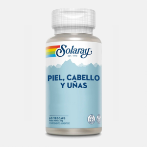 Pele Cabelo e Unhas – 60 cápsulas – Solaray