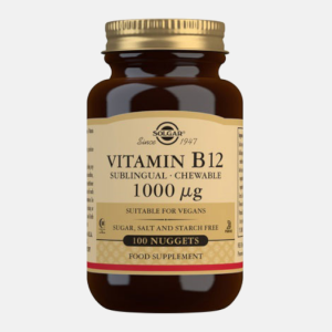 Vitamina B12 1000mcg – 100 comprimidos mastigáveis – Solgar