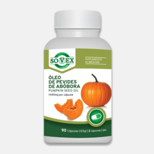 Óleo de Pevides de Abóbora 1000mg – 90 cápsulas – Sovex