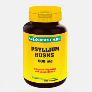 Psyllium Husks 500mg – 200 cápsulas – Good Care