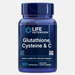 Glutathione, Cysteine & C – 100 cápsulas – Life Extension