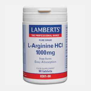 L-Arginine HCl 1000mg – 90 comprimidos – Lamberts