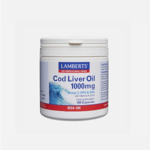 Cod Liver Oil 1000mg – 180 cápsulas – Lamberts