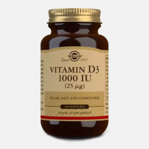 Vitamina D3 1000 UI (25mcg) – 100 cápsulas – Solgar