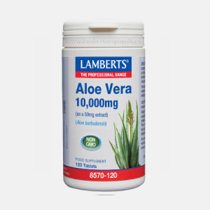 Aloé Vera 10.000mg – 120 comprimidos – Lamberts