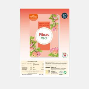 Fibras Maçã rebuçados – 75g – 2M Pharma