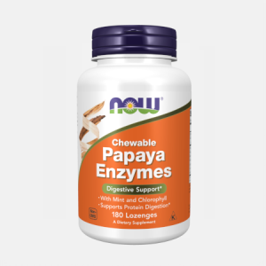 Papaya Enzymes – 180 comprimidos – Now