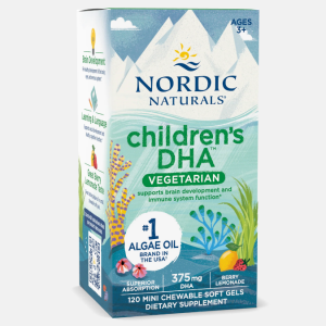 Children’s DHA Vegetarian Berry Lemonade – 120 chewable softgels – Nordic Naturals