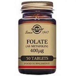 FOLATE – 400ug – 50 Comprimidos – Solgar