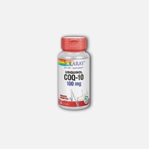 Ubiquinol CoQ-10 100 mg – 30 cápsulas – Solaray