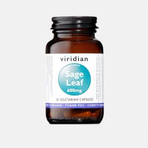 Sage Leaf 600mg – 30 cápsulas – Viridian