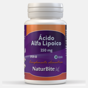 Ácido Alfa Lipoico 250mg – 60 cápsulas – NaturBite