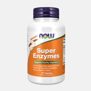 Super Enzymes – 90 comprimidos – Now