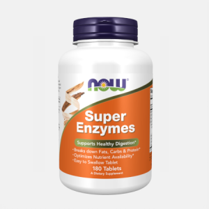 Super Enzymes – 180 comprimidos – Now