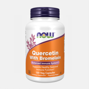 Quercetin 800mg Bromelain 165mg – 120 cápsulas – Now