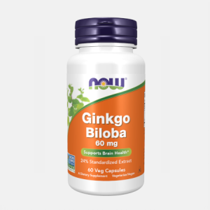 Ginkgo Biloba 60mg – 60 cápsulas – Now