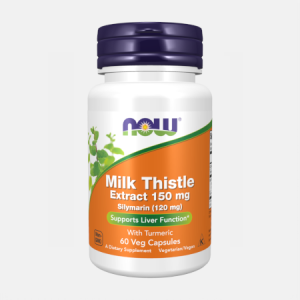 Milk Thistle Extract 150 mg Silymarin – 60 cápsulas – Now