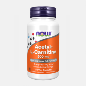 Acetyl-L-Carnitine 500mg – 50 cápsulas – Now