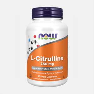 L-Citrulline 750 mg – 90 cápsulas – Now