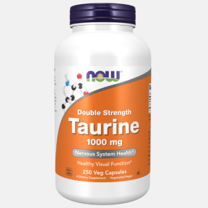 Taurine 1000 mg – 250 cápsulas – Now