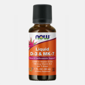 Liquid D-3 & MK-7 – 30ml – Now