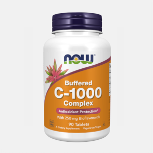 Buffered Vitamin C-1000 Complex não ácida – 90 comprimidos – Now