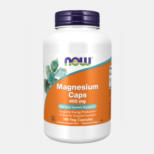 Magnesium Caps 400 mg – 180 cápsulas – Now