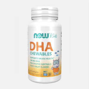 DHA Kids Chewable – 60 cápsulas – Now