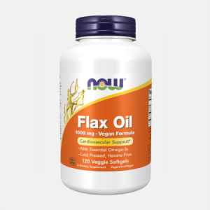 Flax Oil 1000 mg Vegan Formula – 120 cápsulas – Now