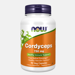 Cordyceps 750 mg – 90 veg cápsulas – Now