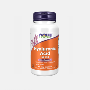 Hyaluronic Acid + MSM – 60 cápsulas – Now