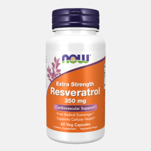 Resveratrol Extra Strength 350 mg – 60 veg cápsulas – Now