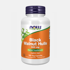 Black Walnut Nogueira Negra Hulls 500 mg – 100 cápsulas – Now