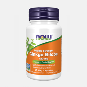 Ginkgo Biloba Double Strength 120mg – 50 cápsulas – Now