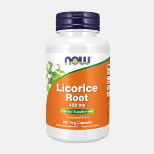 Licorice Root 450mg – 100 cápsulas – Now