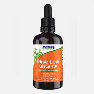 Olive Leaf Glycerite 18% Liquid – 59ml – Now