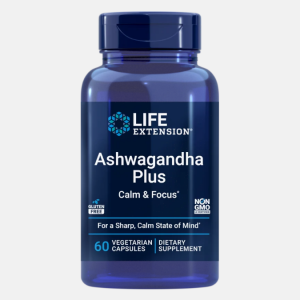 Ashwagandha Plus Calm & Focus – 60 cápsulas – Life Extension