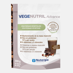 VEGENUTRIL Advance avelã chocolate – 300g – Nutergia