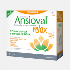 Ansioval Relax – 30 ampolas – Farmodiética