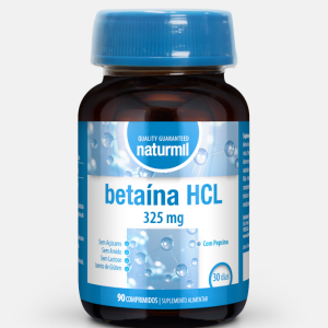 Betaína HCL 325 mg – 90 comprimidos – Naturmil