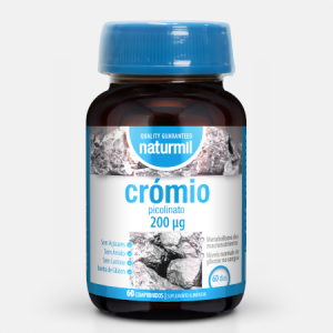 Crómio picolinato 200 mcg – 60 comprimidos – Naturmil