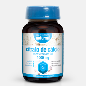 Citrato de Cálcio 1000mg com Vitamina D3 – 120 comprimidos – Naturmil