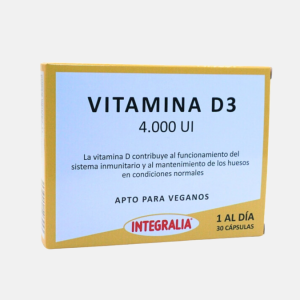 Vitamina D3 4000 UI – 30 cápsulas – Integralia